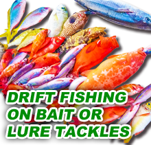 DRIFT FISHING ON BAIT OR LURE TACKLE